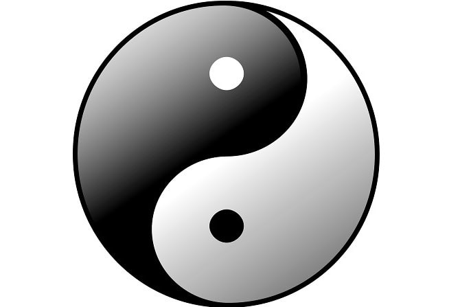 Therapieverfahren ATM - Kinesiologie - Ying Yang Symbol
